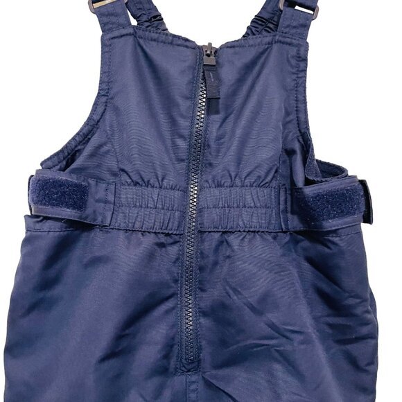 Cat & Jack Kids' Navy Snow Bib Overalls Size 4T Adjustable Straps Elastic Waist - Picture 4 of 6